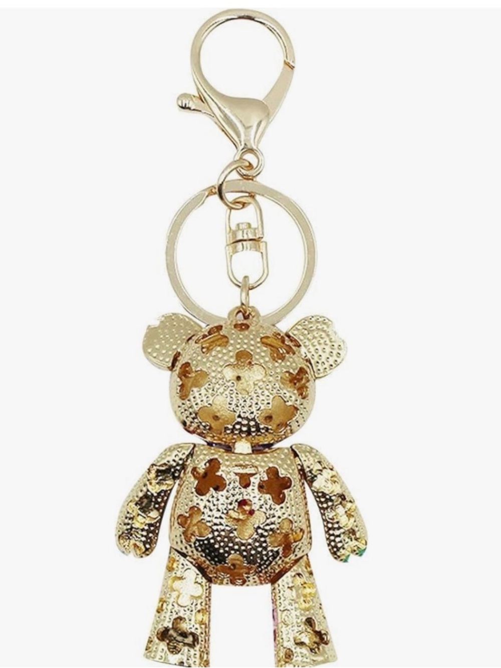 Rhinestone Multicolor Teddy Bear Keychain NWT 12 pcs - Picture 3 of 5